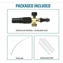 DONTODENT Canon à Mousse De Neige Pour Kärcher, 1L Lance à Mousse Avec Buse Réglable Pour Nettoyeur Haute Pression Karcher K2 K3 K4 K5 K6 K7, Accessoire De Pistolet De Haute Pression Pour Lavage De Voiture -Nettoyeur Haute Pression Soldes 61076461 4