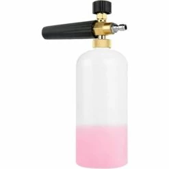 DONTODENT Lance à Mousse De Neige, 1L 1/4" à Libération Rapide Canon à Mousse Pour Nettoyeur Haute Pression, Réglable Buse De Distributeur De Savon Bouteille De Lance En Mousse Lavage De Voitures