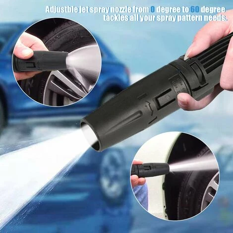 AOUGO Nettoyeur Haute Pression Pour K2 K3 K4 K5 K6 K7, 2 Buses De Rechange Pour Pistolet De Nettoyage De Voiture, Extension De Pistolet De Nettoyage Haute Pression, Buse Réglable Pour Pistolet De Remplacement Pour Nettoyeur Haute Pression 7 AOUGO Nettoyeur Haute Pression Pour K2 K3 K4 K5 K6 K7, 2 Buses De Rechange Pour Pistolet De Nettoyage De Voiture, Extension De Pistolet De Nettoyage Haute Pression, Buse Réglable Pour Pistolet De Remplacement Pour Nettoyeur Haute Pression – Image 5