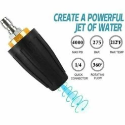 JOORRT Buse De Turbine Pour Nettoyeur Haute Pression, Buse Rotative Et 7 Embouts, Connexion Rapide 1/4 -Nettoyeur Haute Pression Soldes 61236417 3