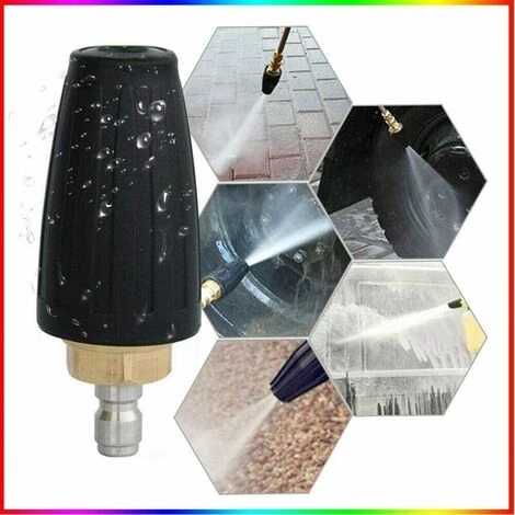 NAXUNNN Buse Rotative Haute Pression, Embouts De Buse Rotative Turbo De 3600 Lb / Po2, Buses De Nettoyeurs Haute Pression Rotative à Raccord Rapide 1/4 Pour Les Nettoyeurs Haute Pression à Eau Froide (040) 5 NAXUNNN Buse Rotative Haute Pression, Embouts De Buse Rotative Turbo De 3600 Lb / Po2, Buses De Nettoyeurs Haute Pression Rotative à Raccord Rapide 1/4 Pour Les Nettoyeurs Haute Pression à Eau Froide (040) – Image 3