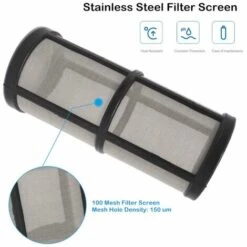 DONTODENT Filtre à Pompe 1/2", Sortie 4 Points - Filtre à Mailles 80 - Ruban Femelle, Filtre à Mailles En Ligne Pour L'arrosage Du Jardin -Nettoyeur Haute Pression Soldes 61280160 4