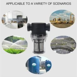 DONTODENT Filtre à Pompe 1/2", Sortie 4 Points - Filtre à Mailles 80 - Ruban Femelle, Filtre à Mailles En Ligne Pour L'arrosage Du Jardin -Nettoyeur Haute Pression Soldes 61280160 5