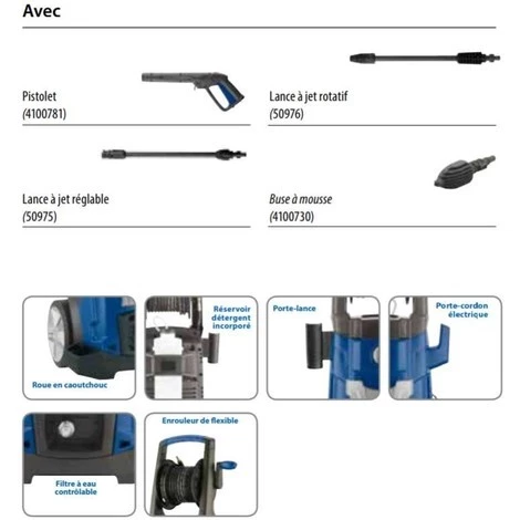 LEM SELECT Nettoyeur Haute Pression 1800 W 135 Bars AR-391 4 LEM SELECT Nettoyeur Haute Pression 1800 W 135 Bars AR-391 – Image 2