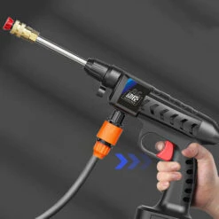 SUPERSELLER Outil De Lavage De Voiture à Haute Pression Sans Fil Domestique Machine De Nettoyage De Véhicule Portable Laveuse D'automobile Avec Bouteille En Mousse - Multicolore - 1pcs Batterie EU Plug 10 SUPERSELLER Outil De Lavage De Voiture à Haute Pression Sans Fil Domestique Machine De Nettoyage De Véhicule Portable Laveuse D'automobile Avec Bouteille En Mousse - Multicolore - 1pcs Batterie EU Plug -Nettoyeur Haute Pression Soldes 62874533 4