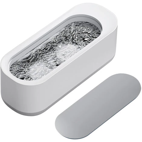 SUPERSELLER Nettoyeur à Ultrasons Haute Fréquence Ménage Mini Portable Machine De Nettoyage à Vibrations Ultrasoniques Pour Bijoux Lunettes Brosse à Dents Brosse Cosmétique - Blanc - Blanc 4 SUPERSELLER Nettoyeur à Ultrasons Haute Fréquence Ménage Mini Portable Machine De Nettoyage à Vibrations Ultrasoniques Pour Bijoux Lunettes Brosse à Dents Brosse Cosmétique - Blanc - Blanc – Image 2
