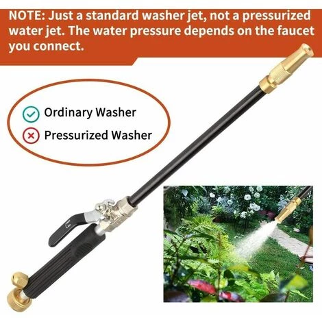 NAXUNNN Nettoyeur Haute Pression , Buse De Tuyau Haute Pression, Lance De Laveuse à Pression, Extrémité De Tuyau D'arrosage Extensible, Pulvérisateur De Nettoyage De Vitres (Réglable + Noir) 7 NAXUNNN Nettoyeur Haute Pression , Buse De Tuyau Haute Pression, Lance De Laveuse à Pression, Extrémité De Tuyau D'arrosage Extensible, Pulvérisateur De Nettoyage De Vitres (Réglable + Noir) – Image 5