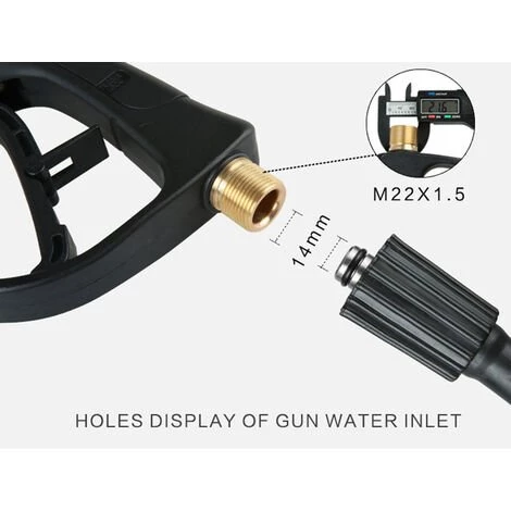 LIFCAUSAL Nettoyeur Haute Pression, Buse Réglable De Lavage De Voiture à Jet 1/4 '', Pulvérisateur De Bouteilles 1L Buse De Pompe Manuelle Pompe à Air Haute Pression Pour Extérieur Intérieur 6 LIFCAUSAL Nettoyeur Haute Pression, Buse Réglable De Lavage De Voiture à Jet 1/4 '', Pulvérisateur De Bouteilles 1L Buse De Pompe Manuelle Pompe à Air Haute Pression Pour Extérieur Intérieur – Image 4