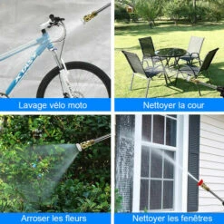 ONEVAN Nettoyeur Haute Pression 30BAR - Pistolet D'arrosage Lavage De Voiture - Nettoyeur Haute Pression électrique - Convient Pour Batterie Makita 18V - 1 Batterie 11 ONEVAN Nettoyeur Haute Pression 30BAR - Pistolet D'arrosage Lavage De Voiture - Nettoyeur Haute Pression électrique - Convient Pour Batterie Makita 18V - 1 Batterie -Nettoyeur Haute Pression Soldes 63697768 5