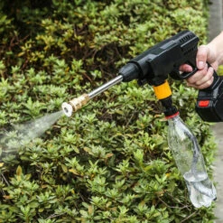 TANCYCO Pompe à Eau De Lavage De Voiture Sans Fil Pompe à Eau De Lavage De Voiture à Haute Pression Portable électrique Domestique Outils De Machine à Laver De Voiture Batterie Au Lithium Rechargeable Outils De Lavage De Voiture (12.0V) -Nettoyeur Haute Pression Soldes 63706950 5