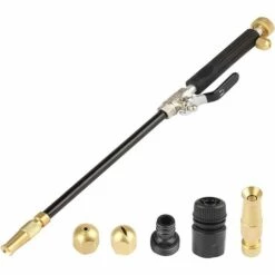 PERLE RARE Pistolet à Eau Haute Pression Avec 3 Buses à Jet, Buse De Tuyau Laveuse à Pression 20MPA Baguette Rondelle De Puissance De Jet Pour Voiture Maison Jardin Vitre De Nettoyage De Vitre