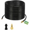 EINFEBEN Tuyau Pour Nettoyeur Haute Pression Tuyau Déboucheur Flexible Noir Nettoyage De 20m - Noir -Nettoyeur Haute Pression Soldes 63762148 1