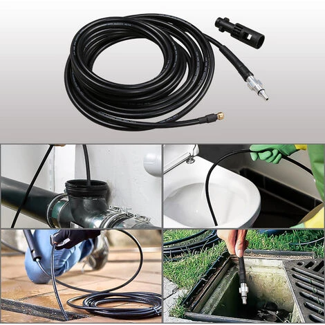 Randaco Tuyau De Nettoyage De Canalisations 15m - Noir 7 Randaco Tuyau De Nettoyage De Canalisations 15m - Noir – Image 5