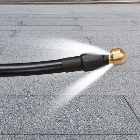 Randaco Tuyau Pour Nettoyeur Haute Pression Tuyau Déboucheur Flexible Noir Nettoyage De 30m - Noir 4 Randaco Tuyau Pour Nettoyeur Haute Pression Tuyau Déboucheur Flexible Noir Nettoyage De 30m - Noir – Image 2