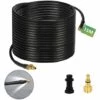 Randaco Tuyau Pour Nettoyeur Haute Pression Tuyau Déboucheur Flexible Noir Nettoyage De 15m - Noir -Nettoyeur Haute Pression Soldes 63763126 1