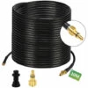 TolleTour Tuyau Pour Nettoyeur Haute Pression Tuyau Déboucheur Flexible Noir Nettoyage De 30m - Noir -Nettoyeur Haute Pression Soldes 63763867 1