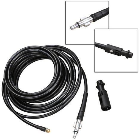 VINGO Tuyau Pour Nettoyeur Haute Pression 15m Tuyau Déboucheur Flexible Noir Nettoyage De - Noir 4 VINGO Tuyau Pour Nettoyeur Haute Pression 15m Tuyau Déboucheur Flexible Noir Nettoyage De - Noir – Image 2