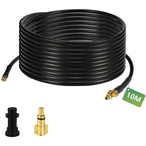 VINGO Tuyau Pour Nettoyeur Haute Pression Tuyau Déboucheur Flexible Noir Nettoyage De 10m - Noir 3 VINGO Tuyau Pour Nettoyeur Haute Pression Tuyau Déboucheur Flexible Noir Nettoyage De 10m - Noir