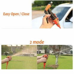 TANCYCO Kit Machine à Laver Haute Pression 12V Pompe électrique + Pulvérisateur De Lavage 2 Modes + Cable D'alimentation + Tuyaux