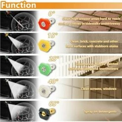 Pistolet Haute Pression + Buse Cinq Couleurs + Adaptateur Karcher Pistolet De Nettoyage Haute Pression,HANBING 9 Pistolet Haute Pression + Buse Cinq Couleurs + Adaptateur Karcher Pistolet De Nettoyage Haute Pression,HANBING -Nettoyeur Haute Pression Soldes 63784977 3