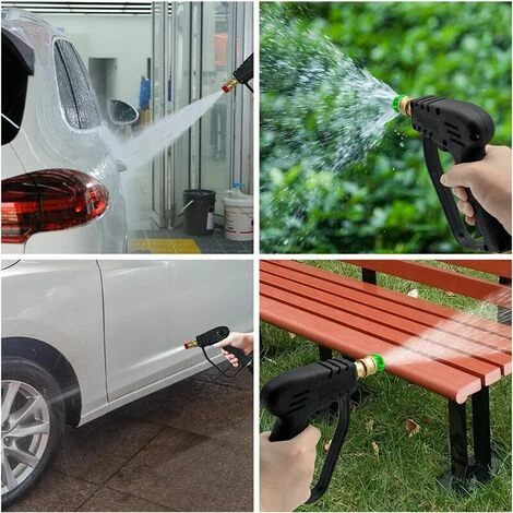Pistolet Haute Pression + Buse Cinq Couleurs + Adaptateur Karcher Pistolet De Nettoyage Haute Pression,HANBING 7 Pistolet Haute Pression + Buse Cinq Couleurs + Adaptateur Karcher Pistolet De Nettoyage Haute Pression,HANBING – Image 5