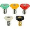 SINCèREETALI Embouts De Buse De Pulvérisation Pour Laveuse à Pression, Connexion Rapide 1/4 Degrés, Pièces De Nettoyeur Haute Pression à Plusieurs Degrés