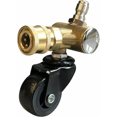 SINCèREETALI Coupleur Pivotant En Laiton | Adaptateur Pour Nettoyeur Haute Pression Avec Roue Rotative, Déconnexion Rapide 6,35 Mm, 4000 PSI 3 SINCèREETALI Coupleur Pivotant En Laiton | Adaptateur Pour Nettoyeur Haute Pression Avec Roue Rotative, Déconnexion Rapide 6,35 Mm, 4000 PSI