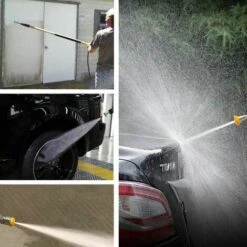 SINCèREETALI Adaptateur De Nettoyeur Haute Pression, à Connexion Rapide De 6,35 Mm Pour Karcher K2-K7, Avec 5 Embouts De Buse De Nettoyeur Haute Pression, Degrés Multiples, 2,5 GPM -Nettoyeur Haute Pression Soldes 63821841 5