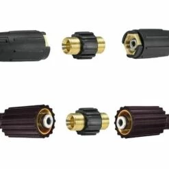 SINCèREETALI Raccord Rapide De Tuyau, Adaptateur Pour Nettoyeur Haute Pression à Double Mâle M22 X 1,5 Compatible Avec Karcher, Karcher HD & HDs Nettoyeur Haute Pression Tuyau (14 Mm Diamètre) -Nettoyeur Haute Pression Soldes 63821879 5