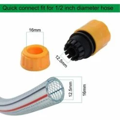PERLE RARE Embout Tuyau Arrosage 10pcs, Embout Tuyau D'Arrosage, Jardin En Plastique Raccords D'Arrosage Rapides, Raccord Arrosage, Embout Arrosage, Raccord Tuyau, Jardin Raccords D'Arrosage Rapides -Nettoyeur Haute Pression Soldes 63825637 3