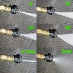 MEZHENG Buse De Pulvérisation Réglable 6 En 1, Buse De Pulvérisation Pour Nettoyeur Haute Pression, Buses à Connexion Rapide 1/4" Pour Arroseur De Jardin, Lavage De Voiture. Max 4000PSI -Nettoyeur Haute Pression Soldes 63893402 3