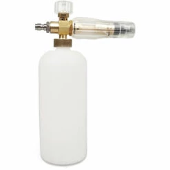 ASUPERMALL Générateur De Mousse, Cartouche En Laiton + Corps En PA, Bidon De Mousse Pour Lavage Domestique à Haute Pression, Bidon En PA Blanc - Bidon En PA Blanc