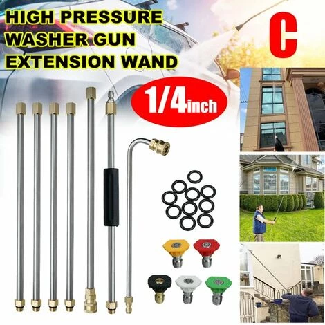 QERSTA 22Pcs Set Outil De Nettoyage De GouttièRe Laveuse à Pression - Rallonges, Buse De Lance De Nettoyeur De Toit 6 QERSTA 22Pcs Set Outil De Nettoyage De GouttièRe Laveuse à Pression - Rallonges, Buse De Lance De Nettoyeur De Toit – Image 4