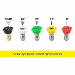 AOUGO Kit Universel De 5 Buses De Nettoyeur Haute Pression à Gaz - 4000 PSI - Connexion Rapide 10 AOUGO Kit Universel De 5 Buses De Nettoyeur Haute Pression à Gaz - 4000 PSI - Connexion Rapide -Nettoyeur Haute Pression Soldes 63967111 4