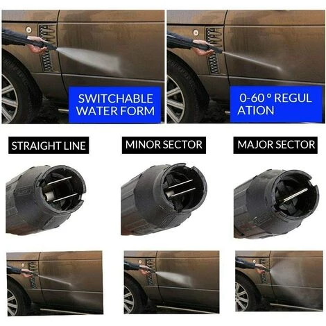 TINOR Dirt Blaster 140 Bars Lance Extensible De Rechange Pour Karcher K1, K2, K3, K4, K5, K6, K7 - Lance à Extension Avec Puissance Turbo Rotative, Buse De Lance De Lavage De Voiture 4 TINOR Dirt Blaster 140 Bars Lance Extensible De Rechange Pour Karcher K1, K2, K3, K4, K5, K6, K7 - Lance à Extension Avec Puissance Turbo Rotative, Buse De Lance De Lavage De Voiture – Image 2