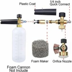 CLEGGFR Lot De 2 Embouts De Canon En Mousse 1,1 Mm Pour Canon à Mousse à Neige Universel 1,1 Mm ，LO-Ron -Nettoyeur Haute Pression Soldes 64087431 3