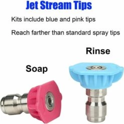 FR-LIFE Kit D'accessoires Pour Nettoyeur Haute Pression BR-Vie - 7 Embouts Pour Laveuse électrique, Raccord Rapide - 1/4", 4500 PSI - Lot De 8 -Nettoyeur Haute Pression Soldes 64087676 3