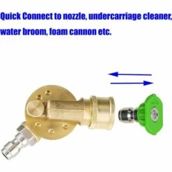 FR-LIFE Kit D'accessoires Pour Nettoyeur Haute Pression BR-Vie - 7 Embouts Pour Laveuse électrique, Raccord Rapide - 1/4", 4500 PSI - Lot De 8 -Nettoyeur Haute Pression Soldes 64087676 4