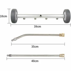 EAUDACè Nettoyeur Haute Pression De 40,6 Cm, Balai à Eau De Lavage De Sous-carrosserie, Avec 2 Baguettes D'extension Et Un Avec Baguette Coudée à 45 Degrés 8 EAUDACè Nettoyeur Haute Pression De 40,6 Cm, Balai à Eau De Lavage De Sous-carrosserie, Avec 2 Baguettes D'extension Et Un Avec Baguette Coudée à 45 Degrés -Nettoyeur Haute Pression Soldes 64105350 2