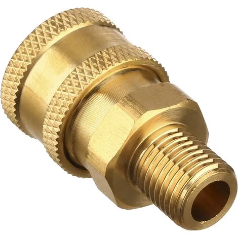 MONLY Coupleur De Nettoyeur Haute Pression, Raccord à Connexion Rapide, Douille NPT Femelle à Filetage Mâle, 5000 PSI, 1/4 Pouce, Paquet De 2 5 MONLY Coupleur De Nettoyeur Haute Pression, Raccord à Connexion Rapide, Douille NPT Femelle à Filetage Mâle, 5000 PSI, 1/4 Pouce, Paquet De 2 – Image 3