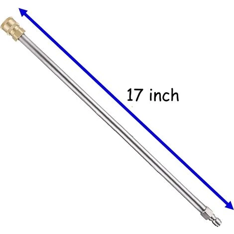 PERLE RARE Baguette D'extension Pour Nettoyeur Haute Pression, Pistolet Pour Nettoyeur Haute Pression, 17", 1/4" Quick Connect 5 PERLE RARE Baguette D'extension Pour Nettoyeur Haute Pression, Pistolet Pour Nettoyeur Haute Pression, 17", 1/4" Quick Connect – Image 3