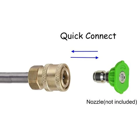 PERLE RARE Baguette D'extension Pour Nettoyeur Haute Pression, Pistolet Pour Nettoyeur Haute Pression, 17", 1/4" Quick Connect 7 PERLE RARE Baguette D'extension Pour Nettoyeur Haute Pression, Pistolet Pour Nettoyeur Haute Pression, 17", 1/4" Quick Connect – Image 5