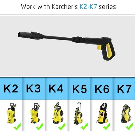 PERLE RARE Pistolet De Lavage à Gâchette Haute Pression Pour Karcher K2 K3 K4 K5 K6 K7 Kärcher Et Baguette Kit Dirt Lance Spray Réglable Buse De Nettoyage Pour Lave-auto Avec Tuyau à Dégagement Rapide 2100 Psi 7 PERLE RARE Pistolet De Lavage à Gâchette Haute Pression Pour Karcher K2 K3 K4 K5 K6 K7 Kärcher Et Baguette Kit Dirt Lance Spray Réglable Buse De Nettoyage Pour Lave-auto Avec Tuyau à Dégagement Rapide 2100 Psi – Image 5