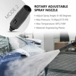 FLYME Pistolet Pour Karcher, Pistolet Rotatif à Double Fonction Pour Karcher K2 K3 K4 K5 K6 K7 Nettoyeur Haute Pression, Pistolet De Nettoyeur Haute Pression Avec Accessoires De Buse Réglables Pour Karcher -Nettoyeur Haute Pression Soldes 64493046 4