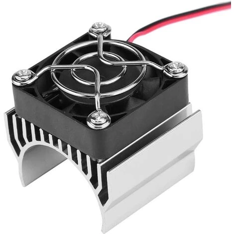 FLYME Dissipateur Thermique De Moteur 540/550/3650 Avec Ventilateur De Refroidissement, Accessoire De Dissipateur Thermique Pour Moteur De Voiture électrique RC à L'échelle 1/10(Silver) 3 FLYME Dissipateur Thermique De Moteur 540/550/3650 Avec Ventilateur De Refroidissement, Accessoire De Dissipateur Thermique Pour Moteur De Voiture électrique RC à L'échelle 1/10(Silver)