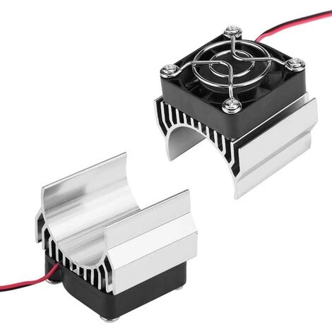 FLYME Dissipateur Thermique De Moteur 540/550/3650 Avec Ventilateur De Refroidissement, Accessoire De Dissipateur Thermique Pour Moteur De Voiture électrique RC à L'échelle 1/10(Silver) 4 FLYME Dissipateur Thermique De Moteur 540/550/3650 Avec Ventilateur De Refroidissement, Accessoire De Dissipateur Thermique Pour Moteur De Voiture électrique RC à L'échelle 1/10(Silver) â Image 2