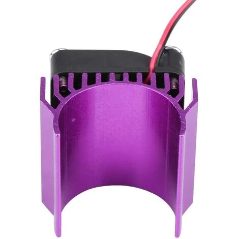FLYME Radiateur De Moteur 540/550/3650 Avec Ventilateur De Refroidissement, Dissipateur Thermique De Modèle De Moteur De Voiture RC électrique à L'échelle 1/10 Pour Pièces Automobiles (violet) 5 FLYME Radiateur De Moteur 540/550/3650 Avec Ventilateur De Refroidissement, Dissipateur Thermique De Modèle De Moteur De Voiture RC électrique à L'échelle 1/10 Pour Pièces Automobiles (violet) – Image 3