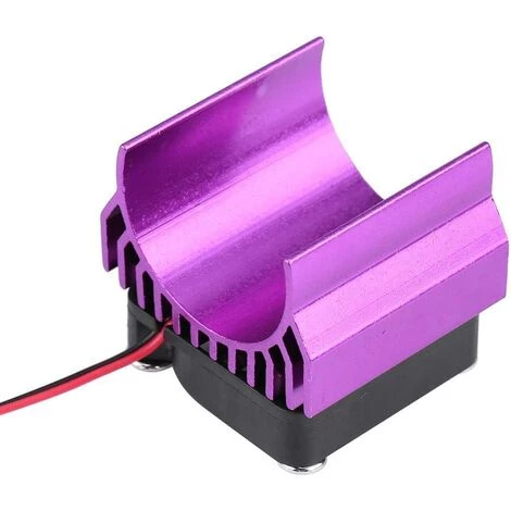 FLYME Radiateur De Moteur 540/550/3650 Avec Ventilateur De Refroidissement, Dissipateur Thermique De Modèle De Moteur De Voiture RC électrique à L'échelle 1/10 Pour Pièces Automobiles (violet) 6 FLYME Radiateur De Moteur 540/550/3650 Avec Ventilateur De Refroidissement, Dissipateur Thermique De Modèle De Moteur De Voiture RC électrique à L'échelle 1/10 Pour Pièces Automobiles (violet) – Image 4