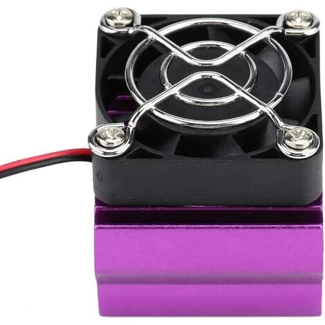 FLYME Radiateur De Moteur 540/550/3650 Avec Ventilateur De Refroidissement, Dissipateur Thermique De Modèle De Moteur De Voiture RC électrique à L'échelle 1/10 Pour Pièces Automobiles (violet) 7 FLYME Radiateur De Moteur 540/550/3650 Avec Ventilateur De Refroidissement, Dissipateur Thermique De Modèle De Moteur De Voiture RC électrique à L'échelle 1/10 Pour Pièces Automobiles (violet) – Image 5