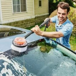 DENUOTOP Brosse De Nettoyage De Surface, Brosse De Lavage De Voiture Compatible Avec Karcher K2 K3 K4 K5 K6 K7, Accessoire De Nettoyeur Haute Pression -Nettoyeur Haute Pression Soldes 64684358 4